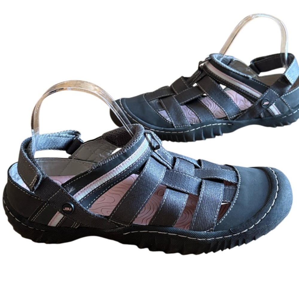 JBU BY JAMBU OLYMPIA WOMEN SANDALS WATER READY GREY SIZE 9 BEACH OUTDOORS SLIPON